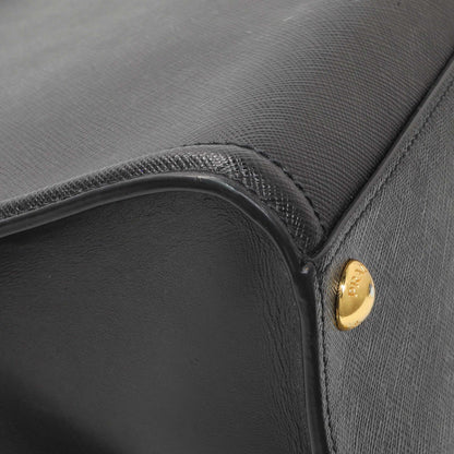 Exclusive Prada Black Saffiano Soft Calfskin Tote — Lifestyle View