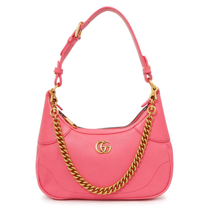 Exclusive Gucci Pink Goatskin Small Aphrodite Shoulder Bag — Side View