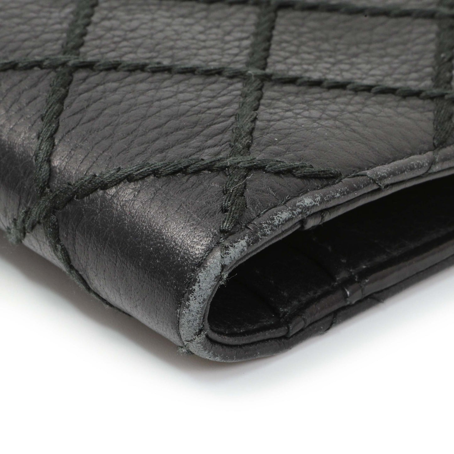 Exclusive Chanel Black Calfskin Wild Stitch Wallet — Alternate View 7