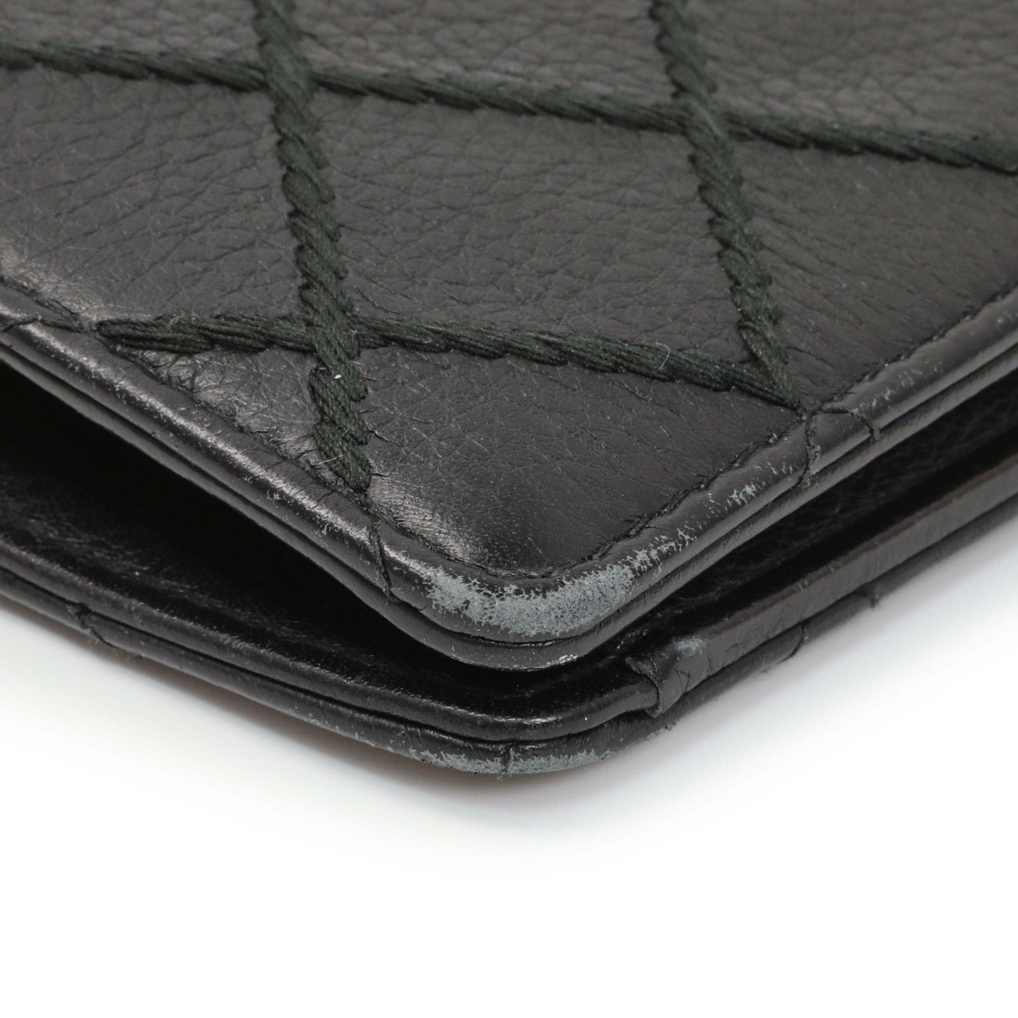 Exclusive Chanel Black Calfskin Wild Stitch Wallet — Alternate View 8