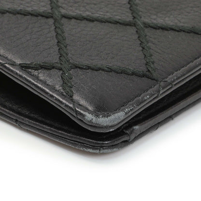 Exclusive Chanel Black Calfskin Wild Stitch Wallet — Alternate View 8