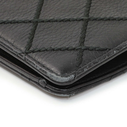 Exclusive Chanel Black Calfskin Wild Stitch Wallet — Alternate View 9