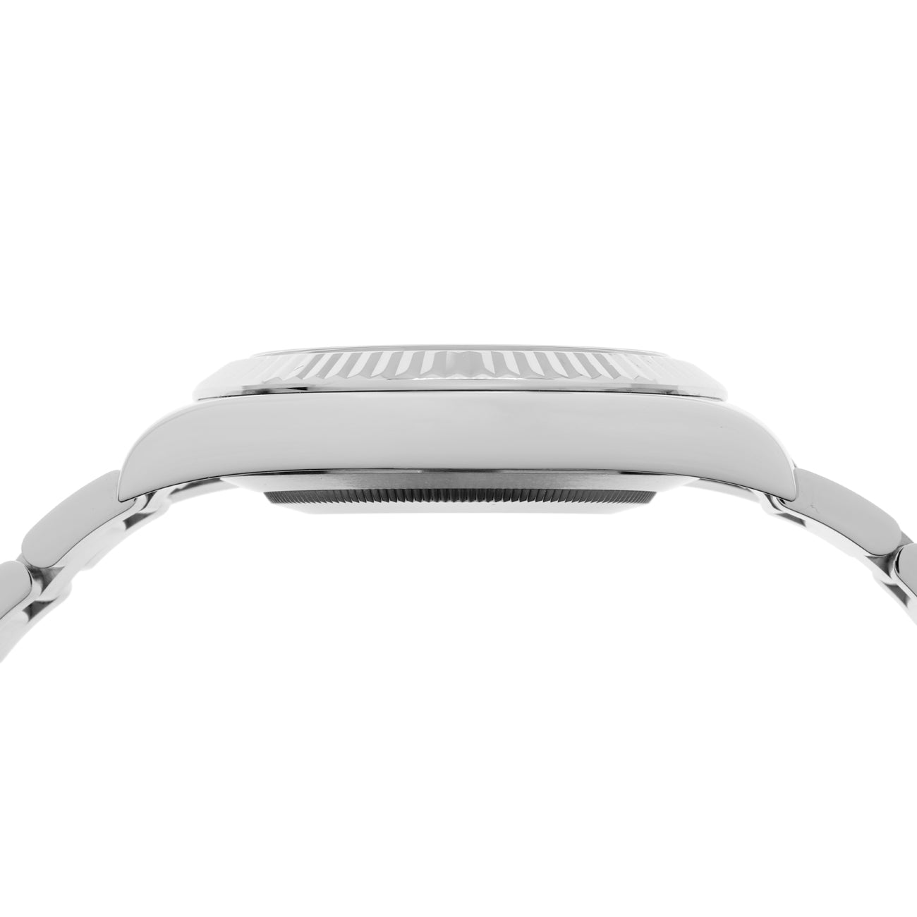Exclusive Rolex Stainless Steel 18K White Gold Datejust II 116334 — Back View