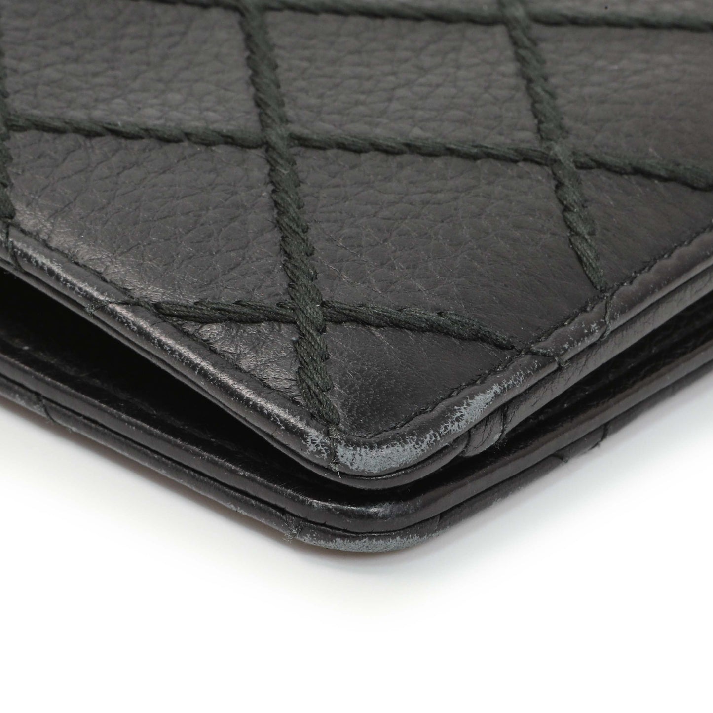 Exclusive Chanel Black Calfskin Wild Stitch Wallet — Alternate View 10