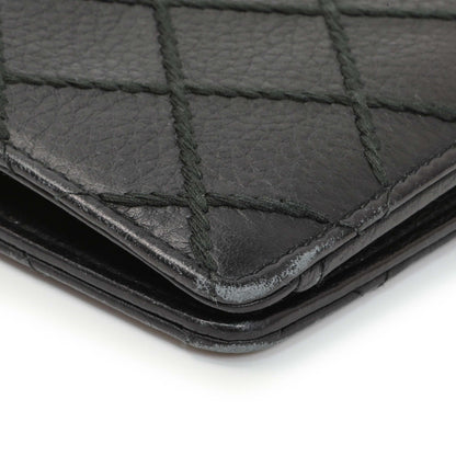 Exclusive Chanel Black Calfskin Wild Stitch Wallet — Alternate View 10