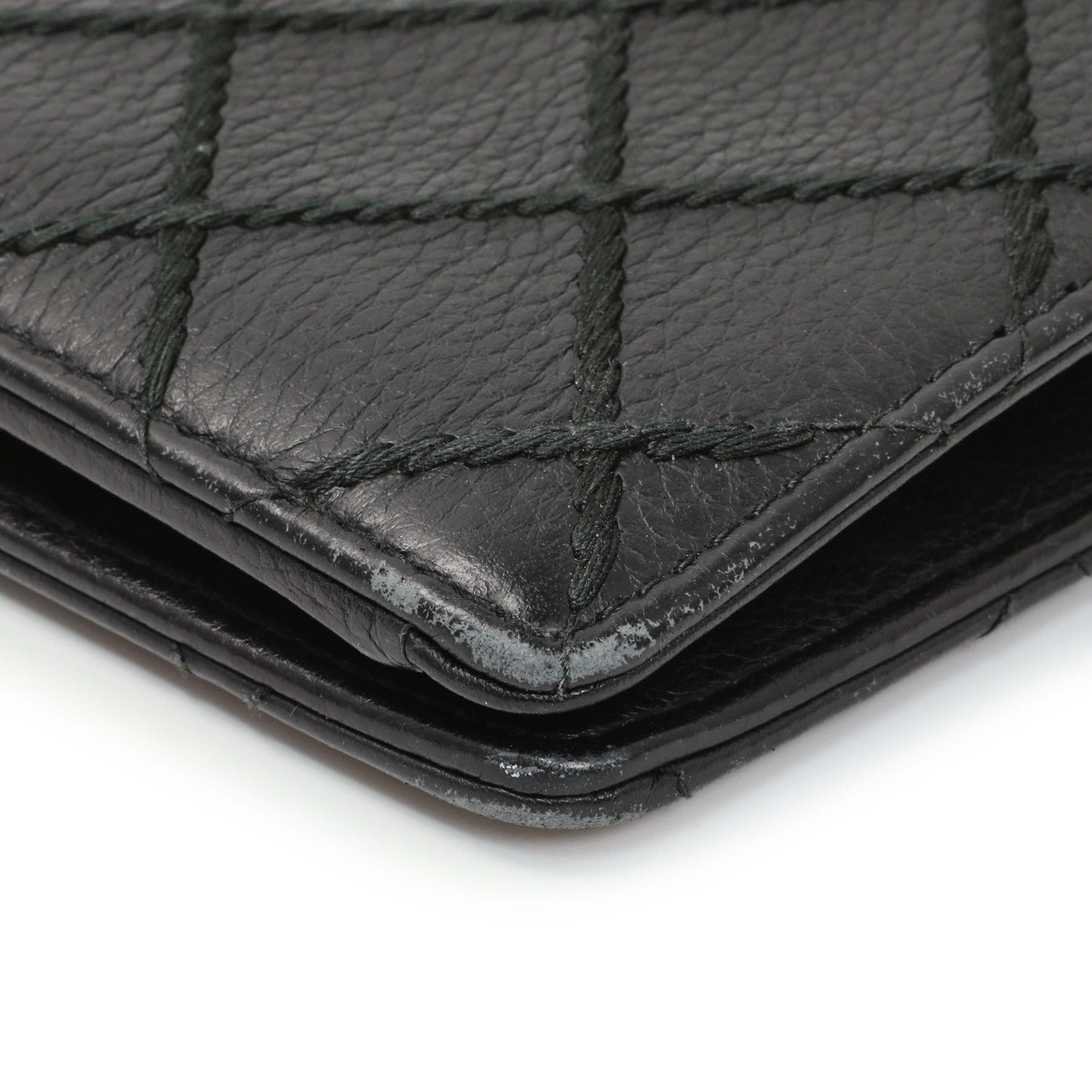 Exclusive Chanel Black Calfskin Wild Stitch Wallet — Alternate View 11