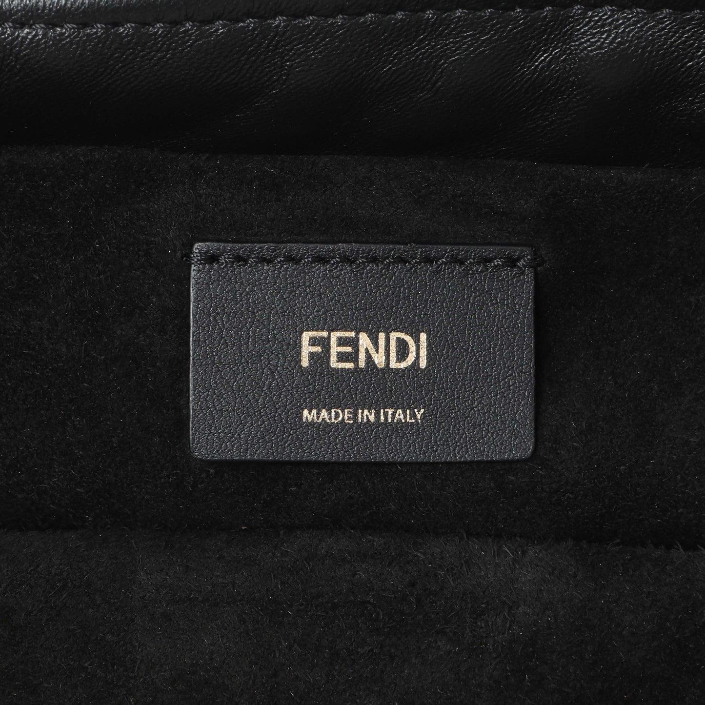 Exclusive Fendi Black Calfskin Mamma Baguette — Detail View