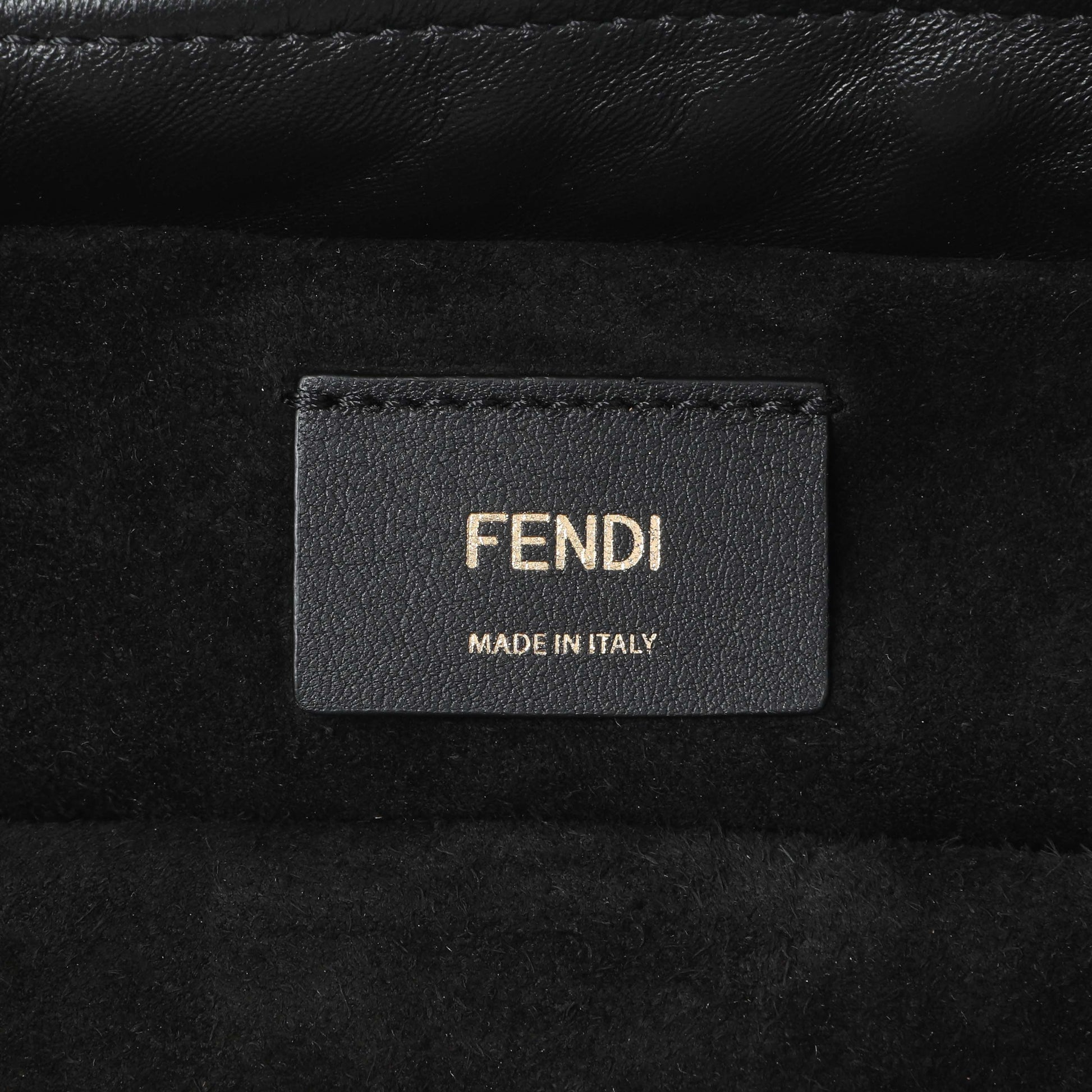 Exclusive Fendi Black Calfskin Mamma Baguette — Detail View