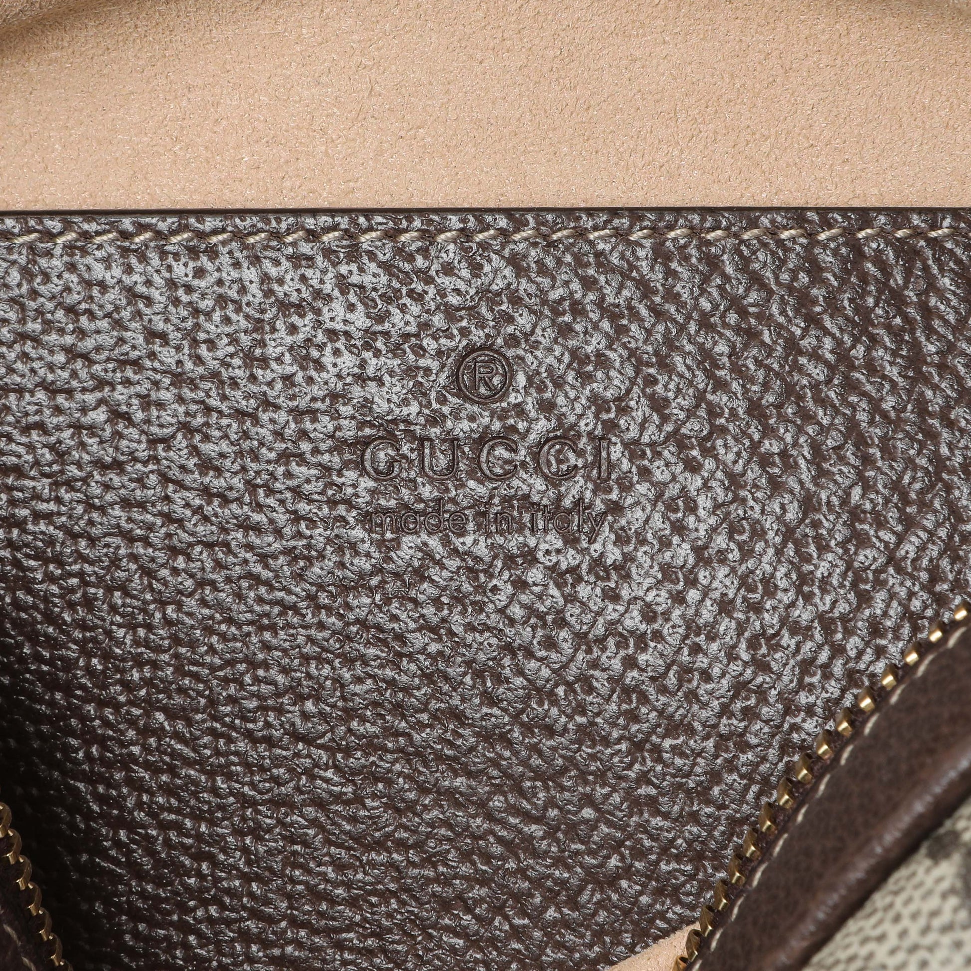 Exclusive Gucci Supreme Canvas Ophidia Mini Shoulder Bag — Detail View