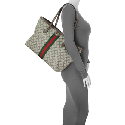 Exclusive Gucci GG Supreme Monogram Medium Ophidia Shopping Tote — Alternate View 7