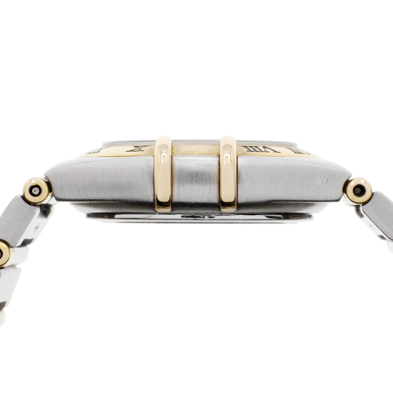Exclusive Omega Stainless Steel 18K Yellow Gold Constellation Quartz 1362.70.00 — Back View
