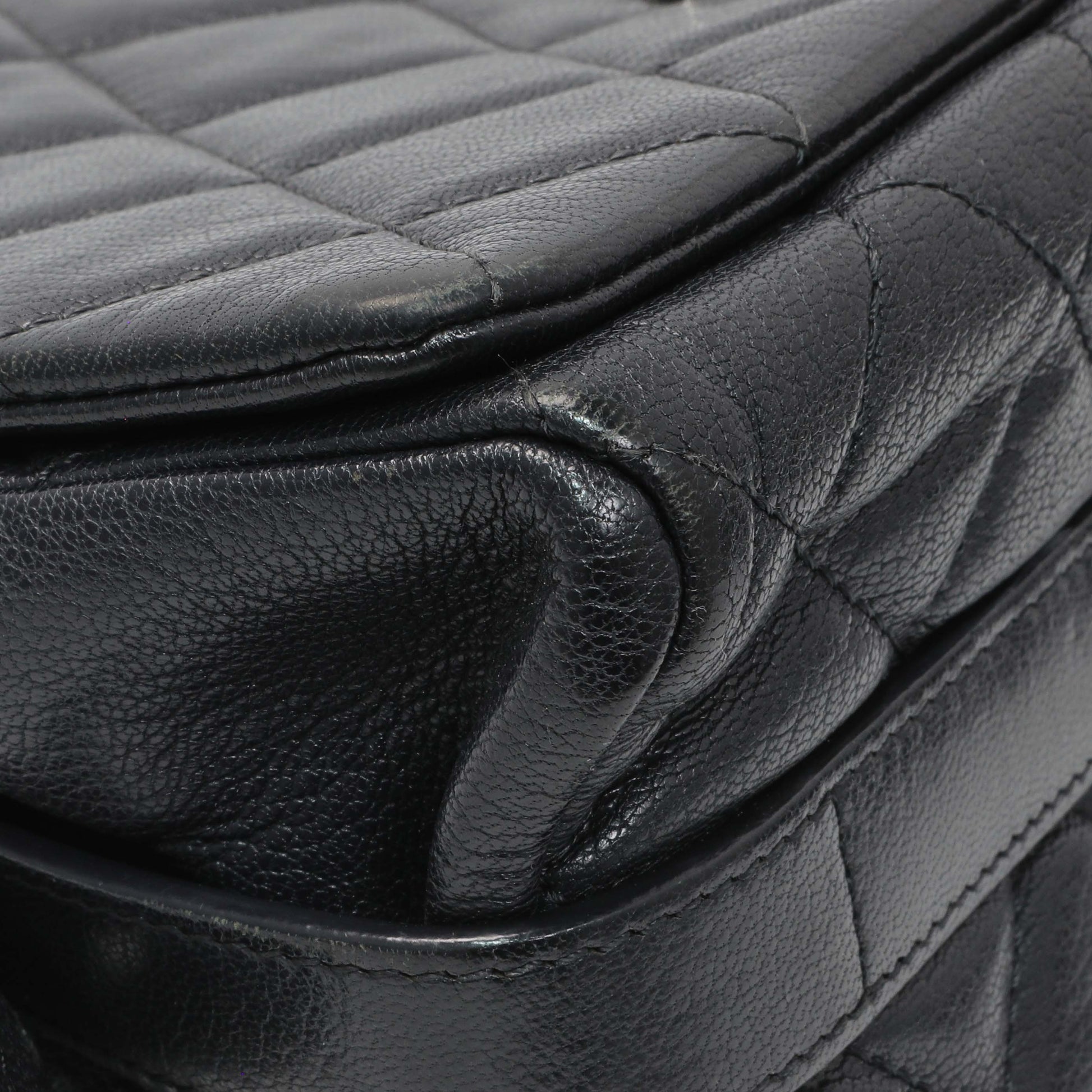 Exclusive Chanel Black Calfskin Mumbai Flap Bag — Top View