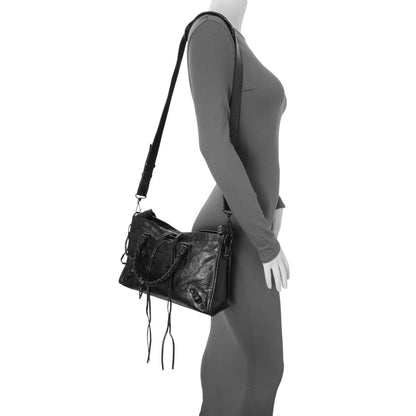 Exclusive Balenciaga Black Agneau Classic Hardware Small City — Alternate View 7