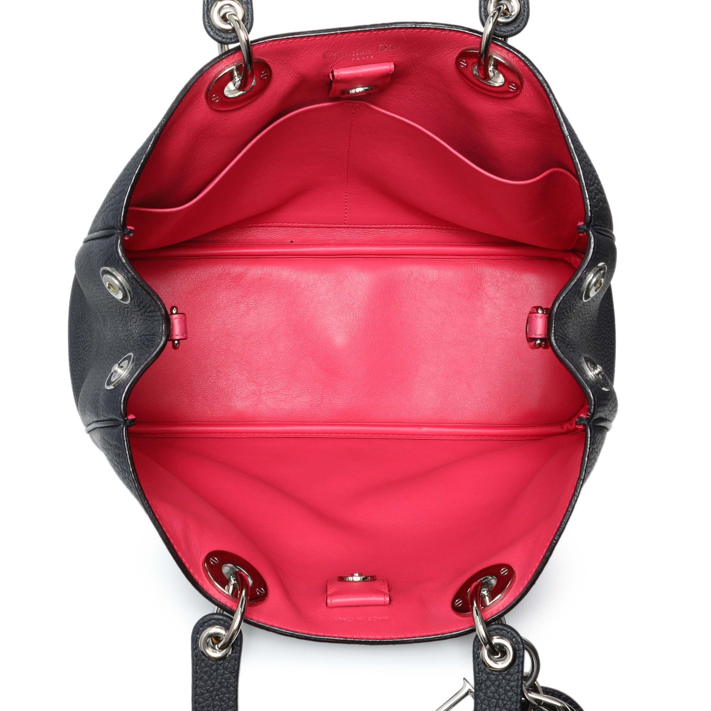Exclusive Christian Dior Navy Bullcalf Medium Diorissimo Tote — Alternate View 8