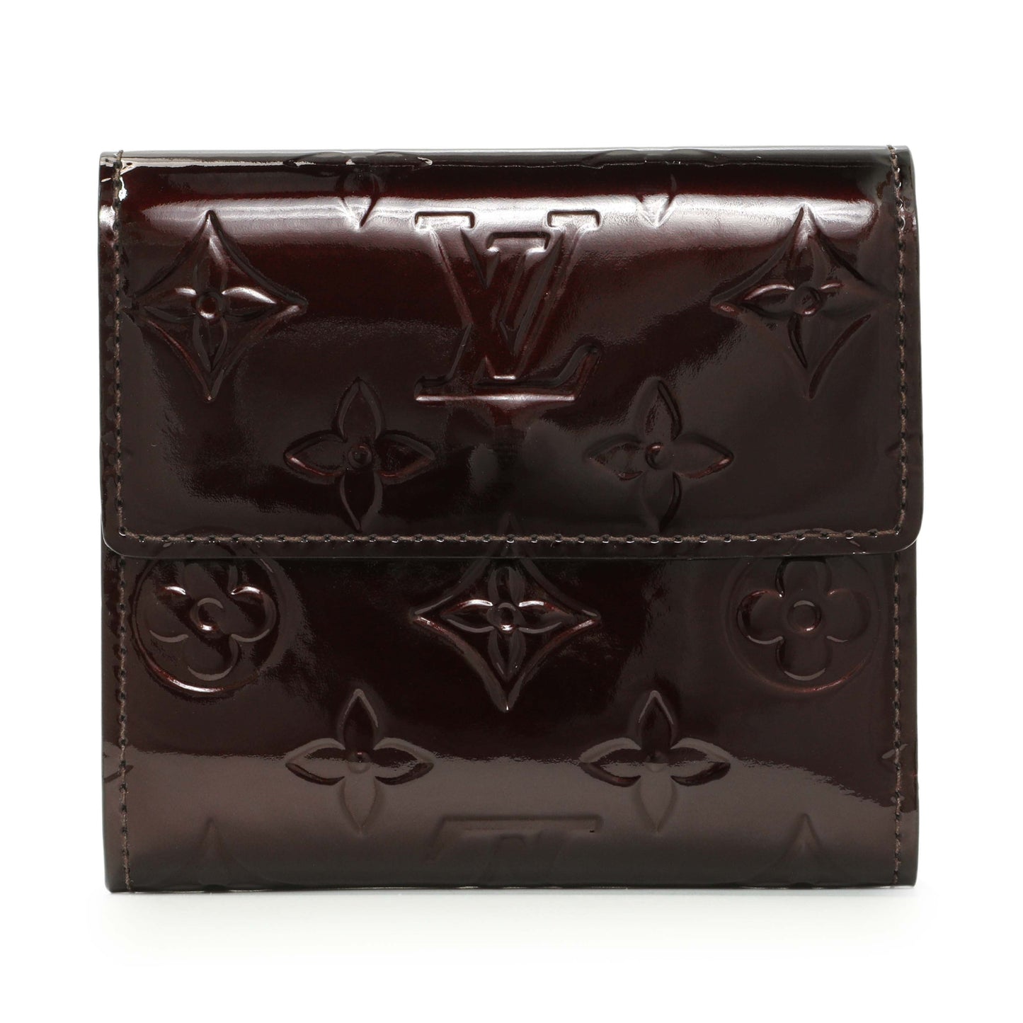 Exclusive Louis Vuitton Amarante Vernis Elise Wallet — Side View