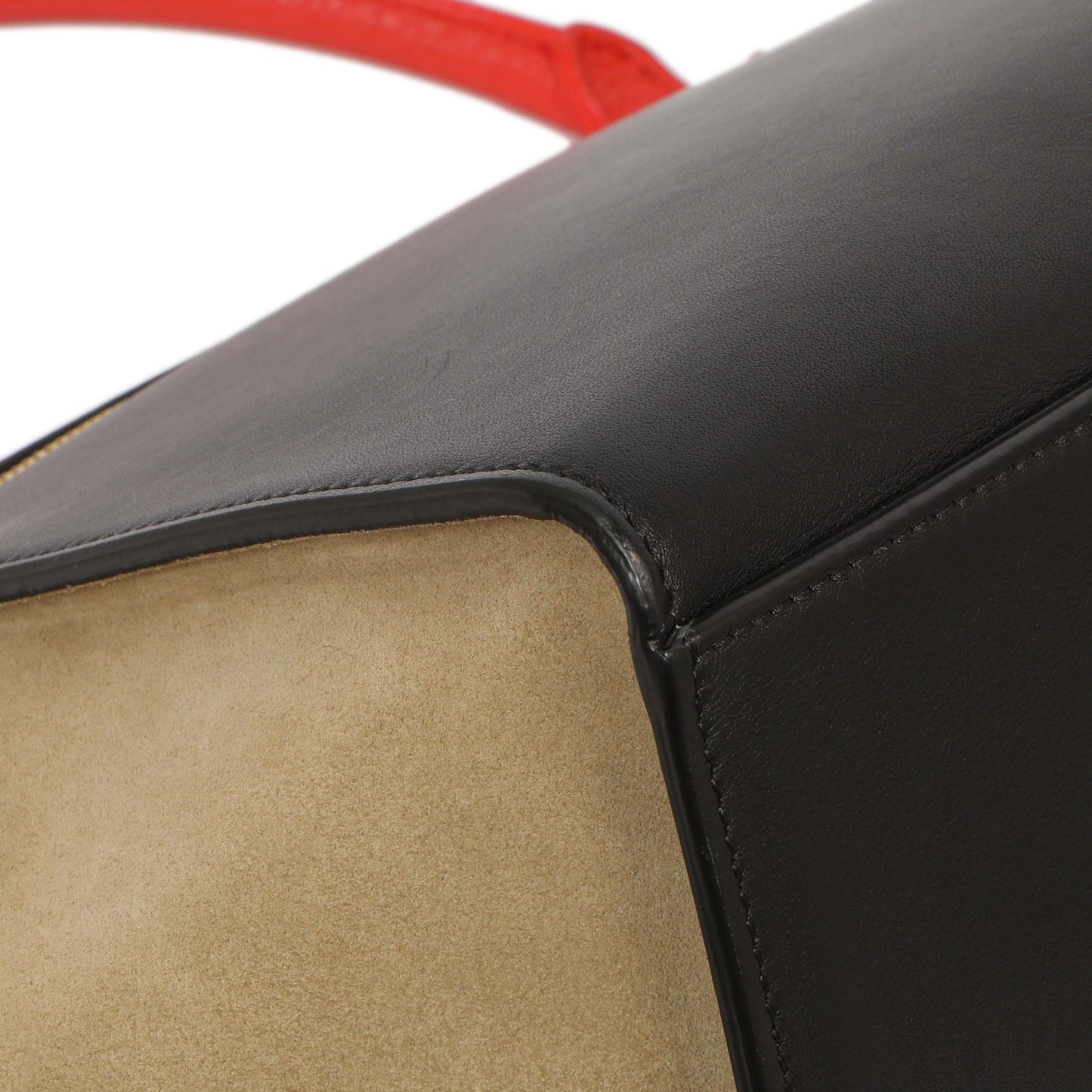 Exclusive Celine Tri-Color Calfskin Suede Medium Trapeze — Lifestyle View