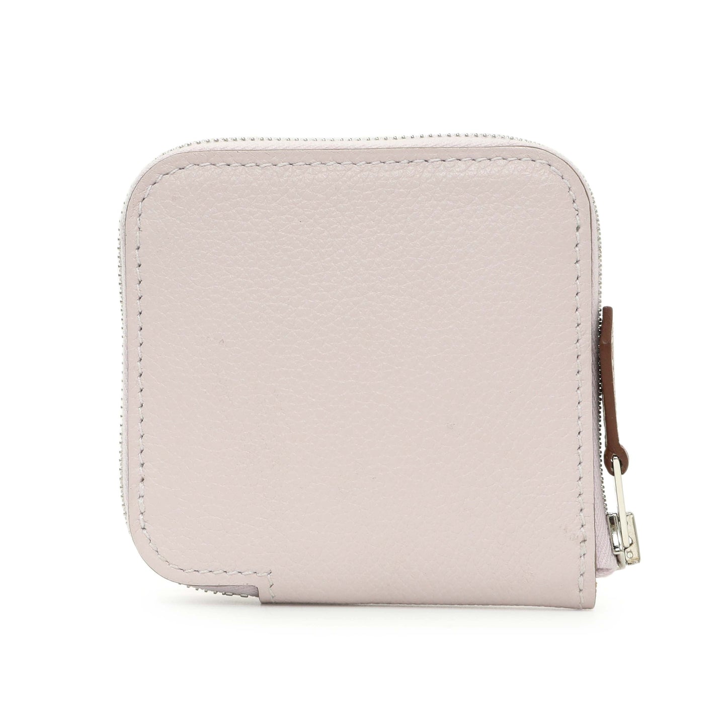 Exclusive Hermes Light Pink Epsom Silk'in Coin Purse — Side View