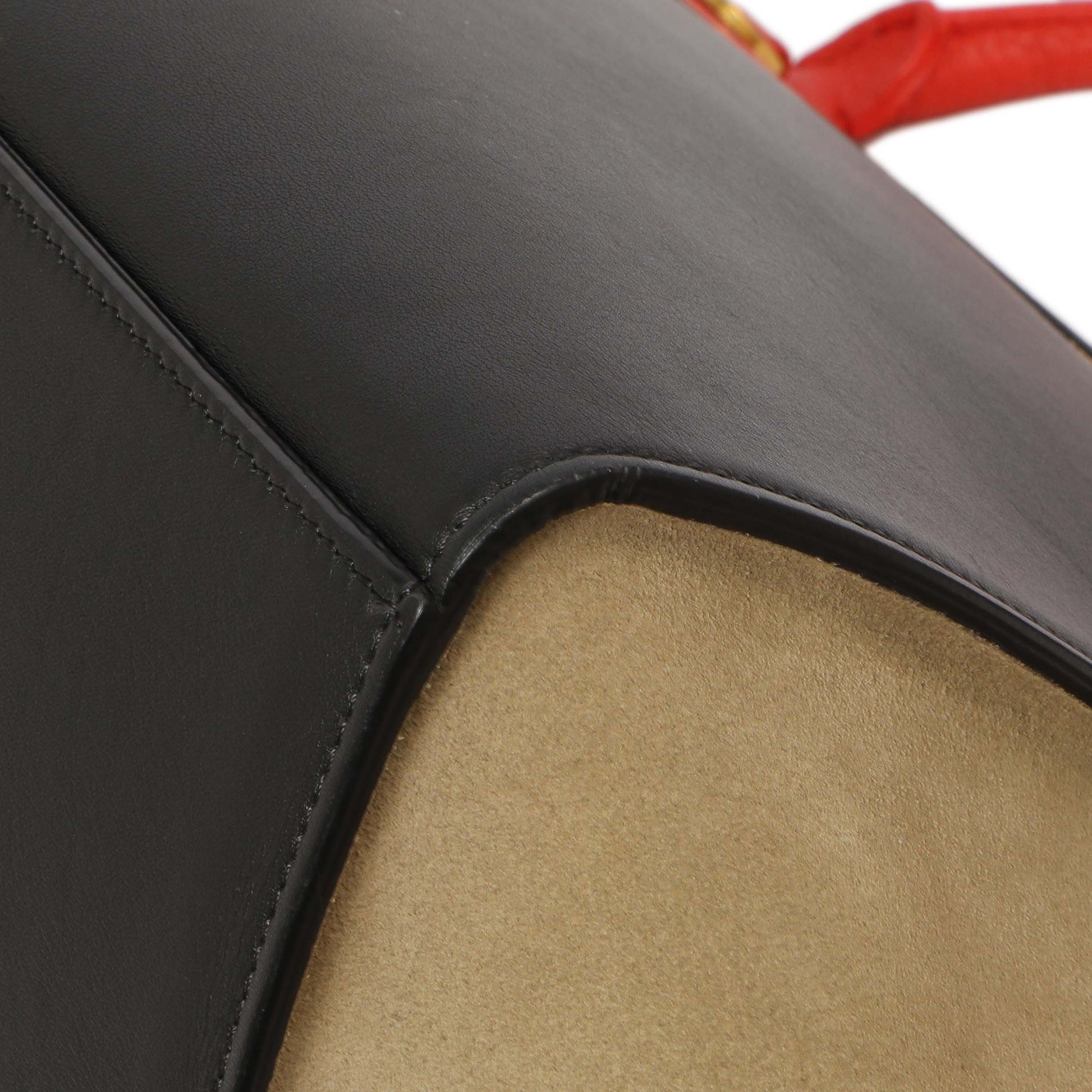Exclusive Celine Tri-Color Calfskin Suede Medium Trapeze — Alternate View 7
