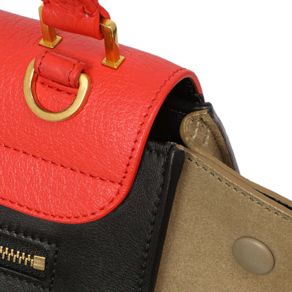 Exclusive Celine Tri-Color Calfskin Suede Medium Trapeze — Alternate View 11