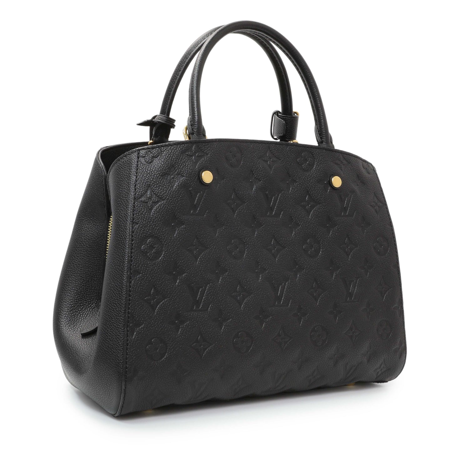 Exclusive Louis Vuitton Black Empreinte Montaigne MM — Side View