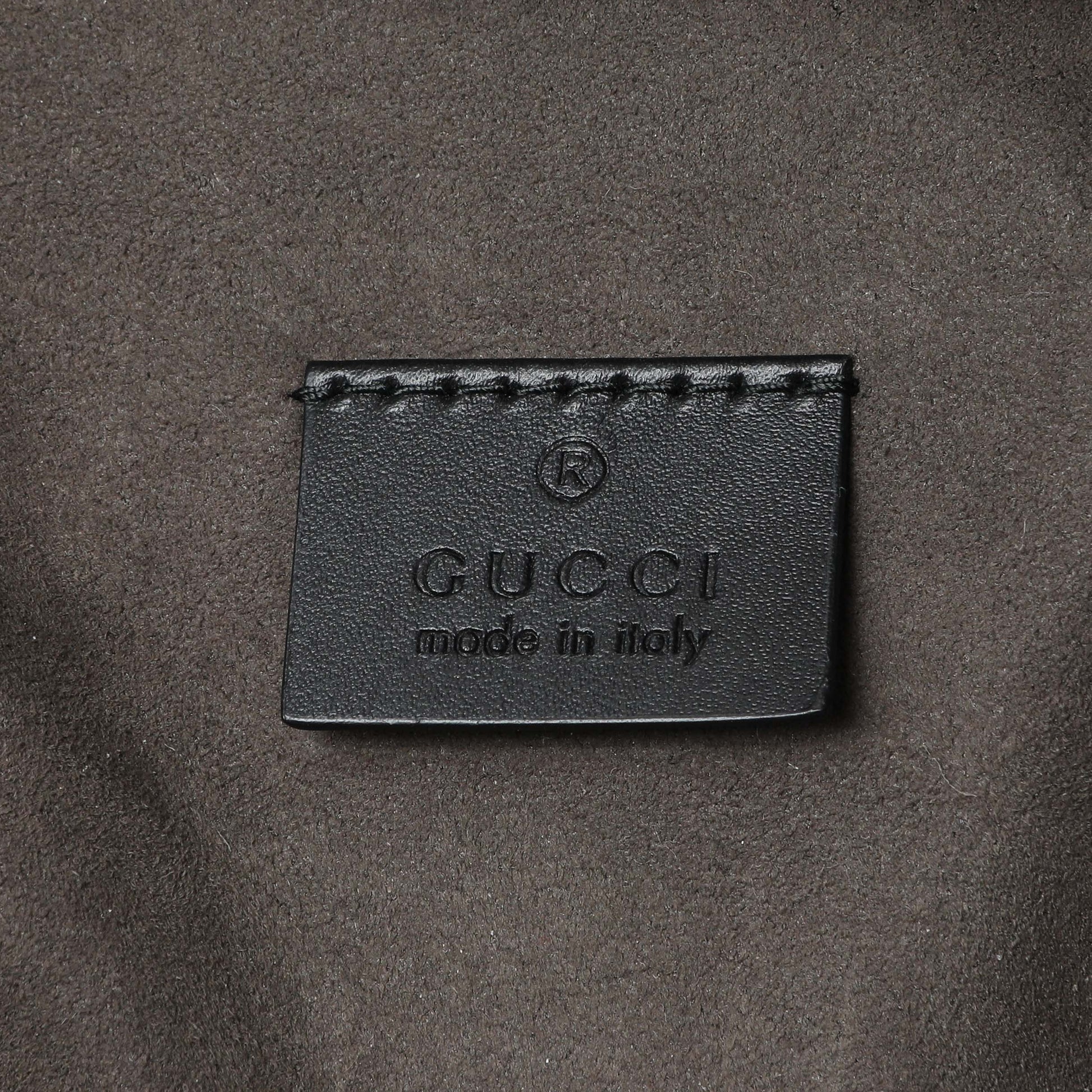 Exclusive Gucci Black Guccissima Signature Day Backpack — Alternate View 9