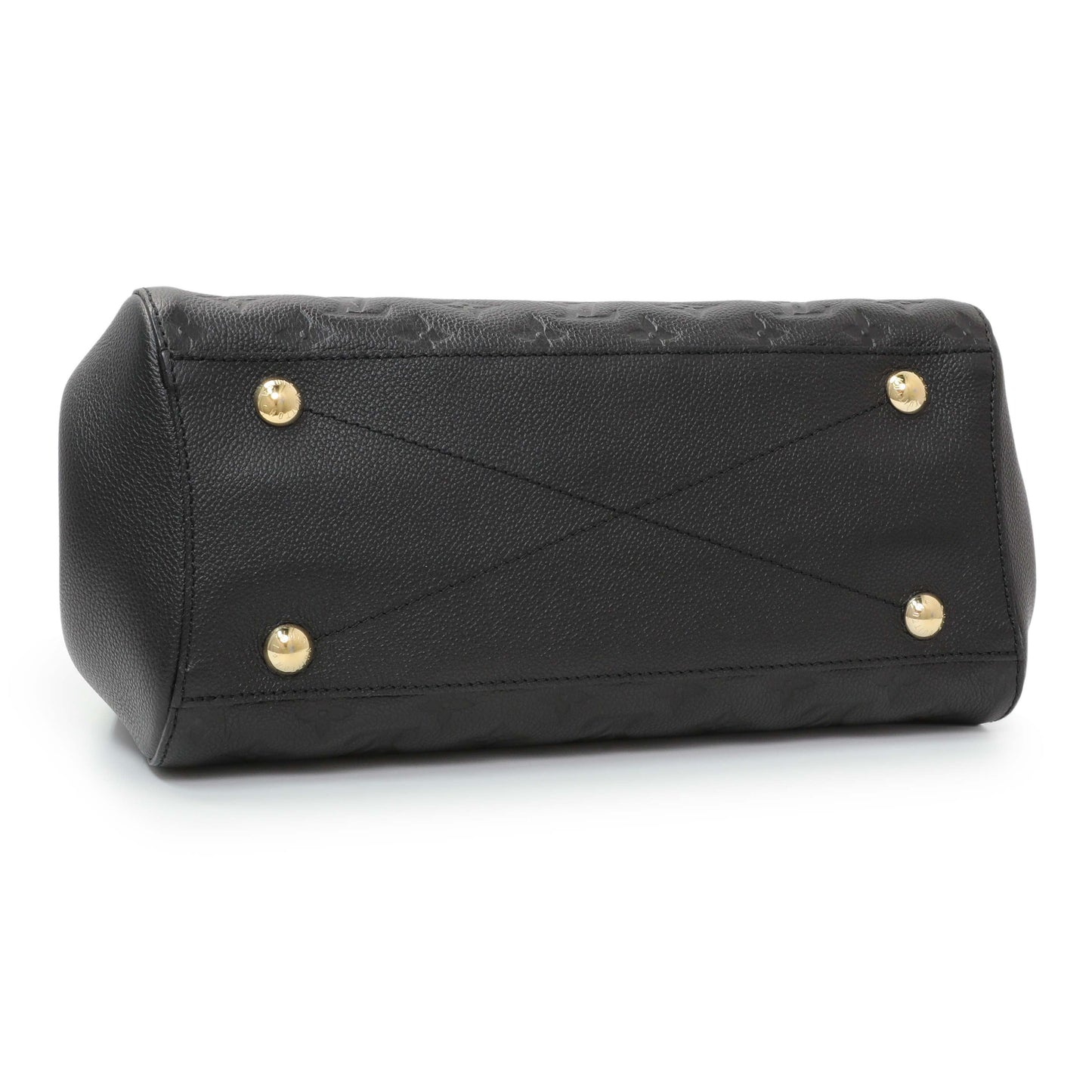 Exclusive Louis Vuitton Black Empreinte Montaigne MM — Back View