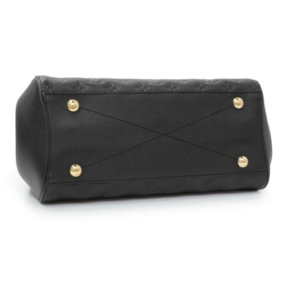 Exclusive Louis Vuitton Black Empreinte Montaigne MM — Back View