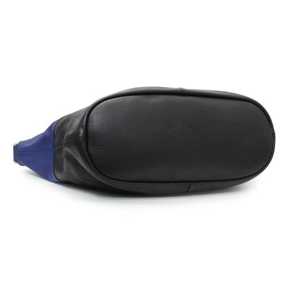Exclusive Givenchy Black Blue Calfskin Medium Nightingale — Back View