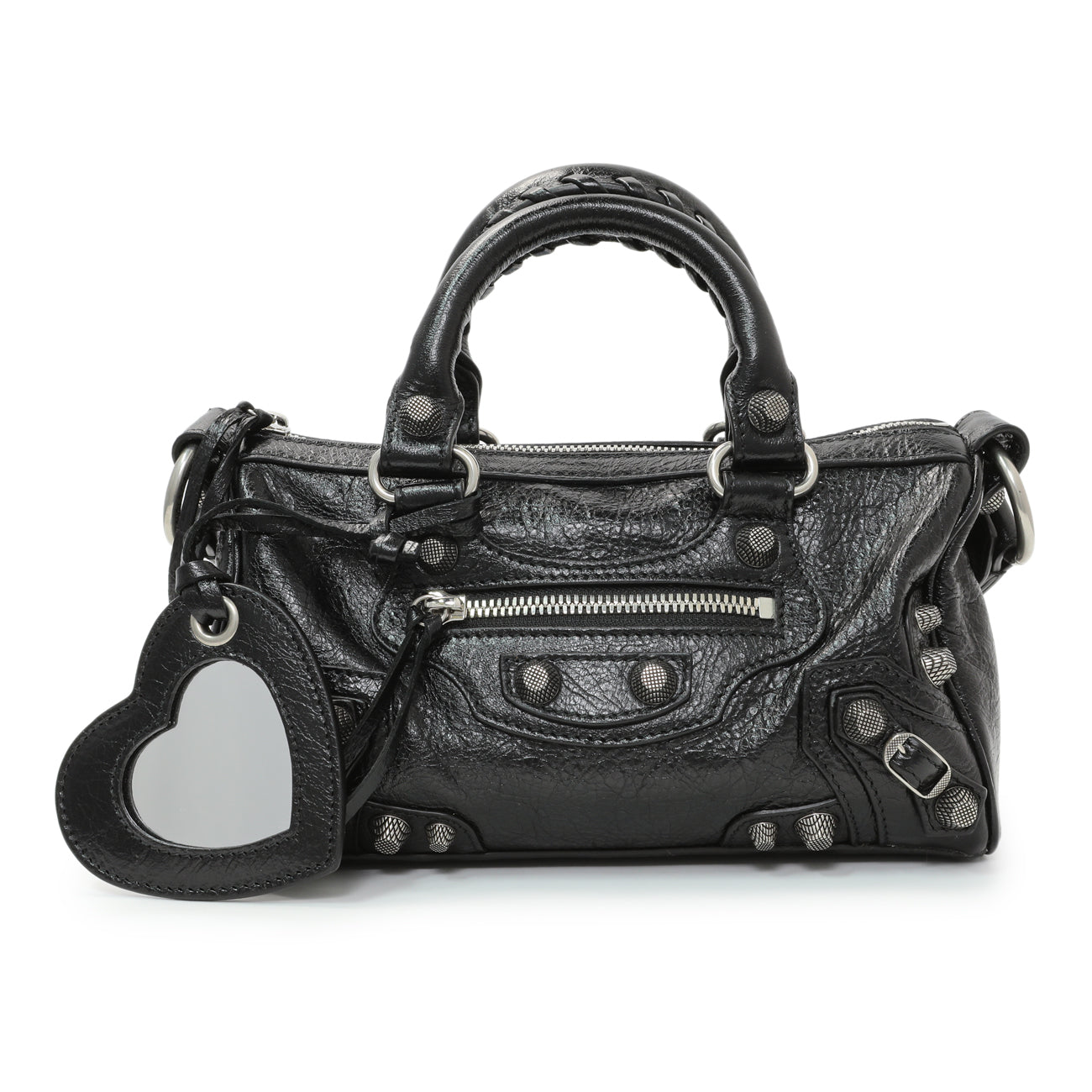 Exclusive Balenciaga Black Agneau Arena Neo Cagole Mini — Side View
