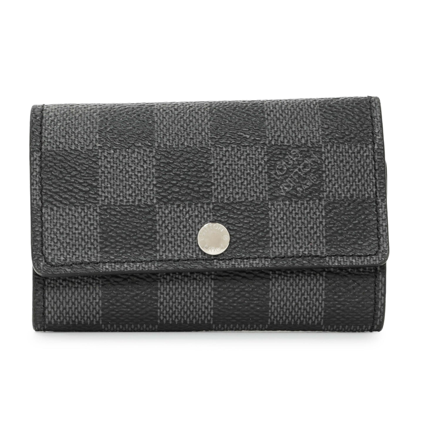 Exclusive Louis Vuitton Damier Graphite Multicles 6 Key Holder — Front View