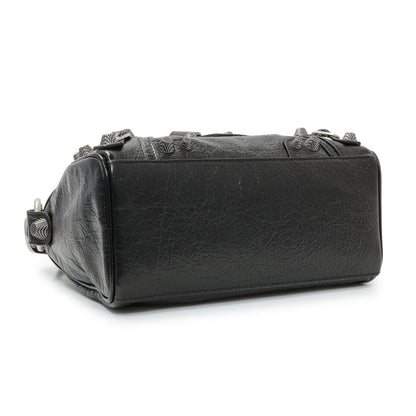 Exclusive Balenciaga Black Agneau Arena Neo Cagole Mini — Top View
