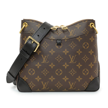 Exclusive Louis Vuitton Monogram Odeon PM Black — Front View