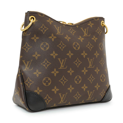 Exclusive Louis Vuitton Monogram Odeon PM Black — Side View
