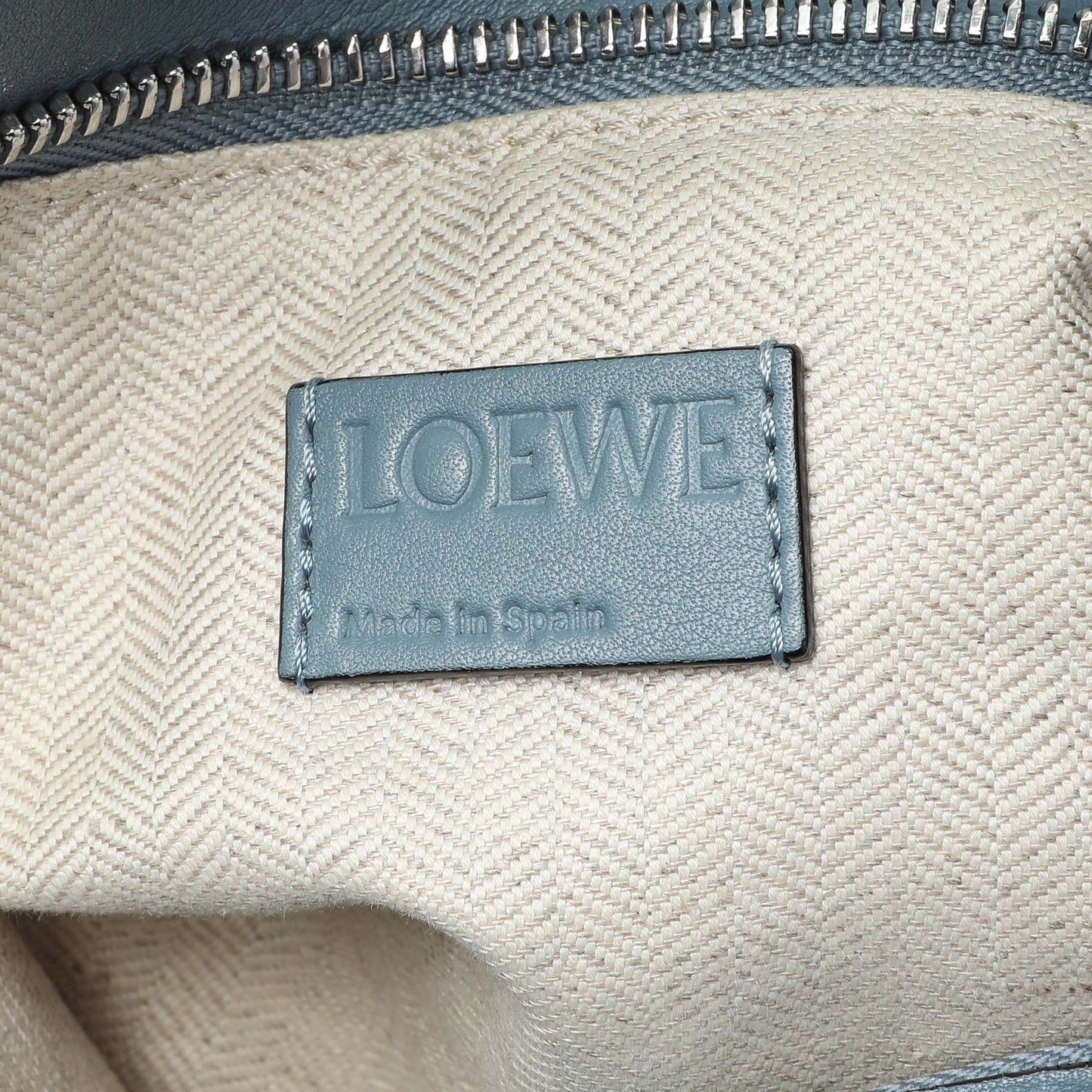 Exclusive Loewe Blue Calfskin Medium Puzzle Bag — Alternate View 9
