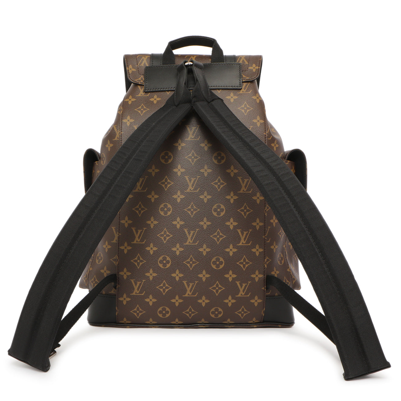Exclusive Louis Vuitton Monogram Macassar Christopher MM Backpack — Side View