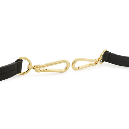 Exclusive Louis Vuitton Black Calfskin 20mm Adjustable Shoulder Strap — Back View