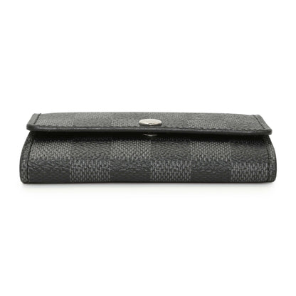 Exclusive Louis Vuitton Damier Graphite Multicles 6 Key Holder — Back View