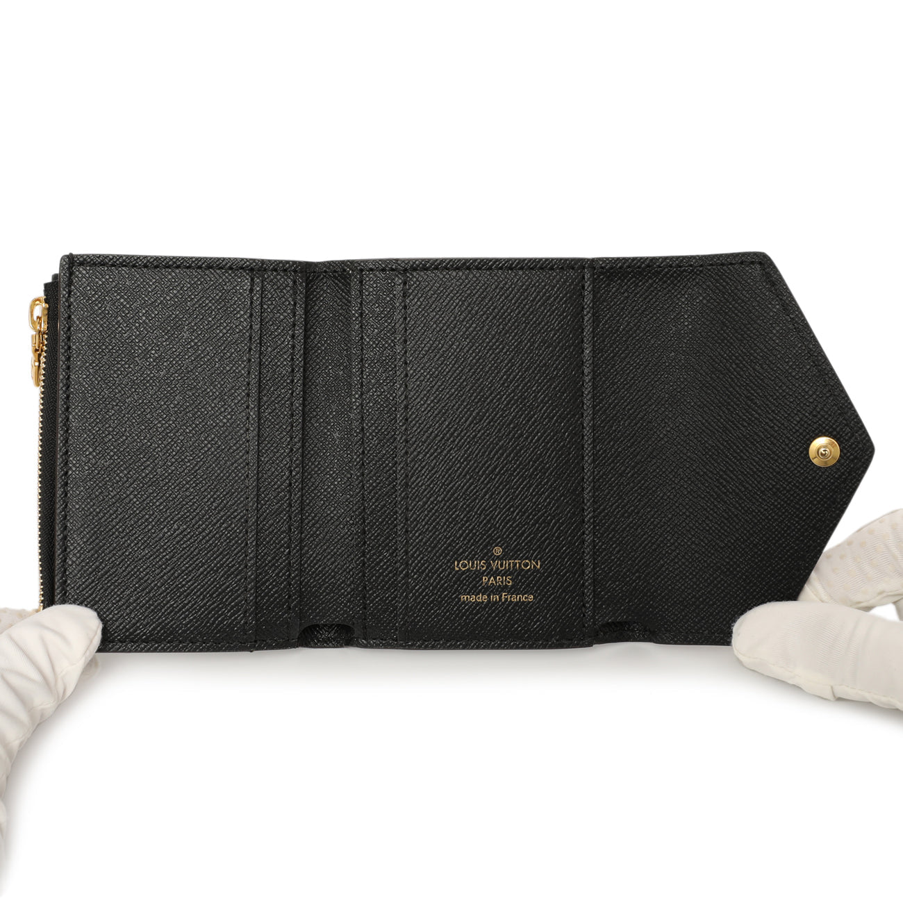 Exclusive Louis Vuitton Monogram Reverse Zoe Wallet — Top View