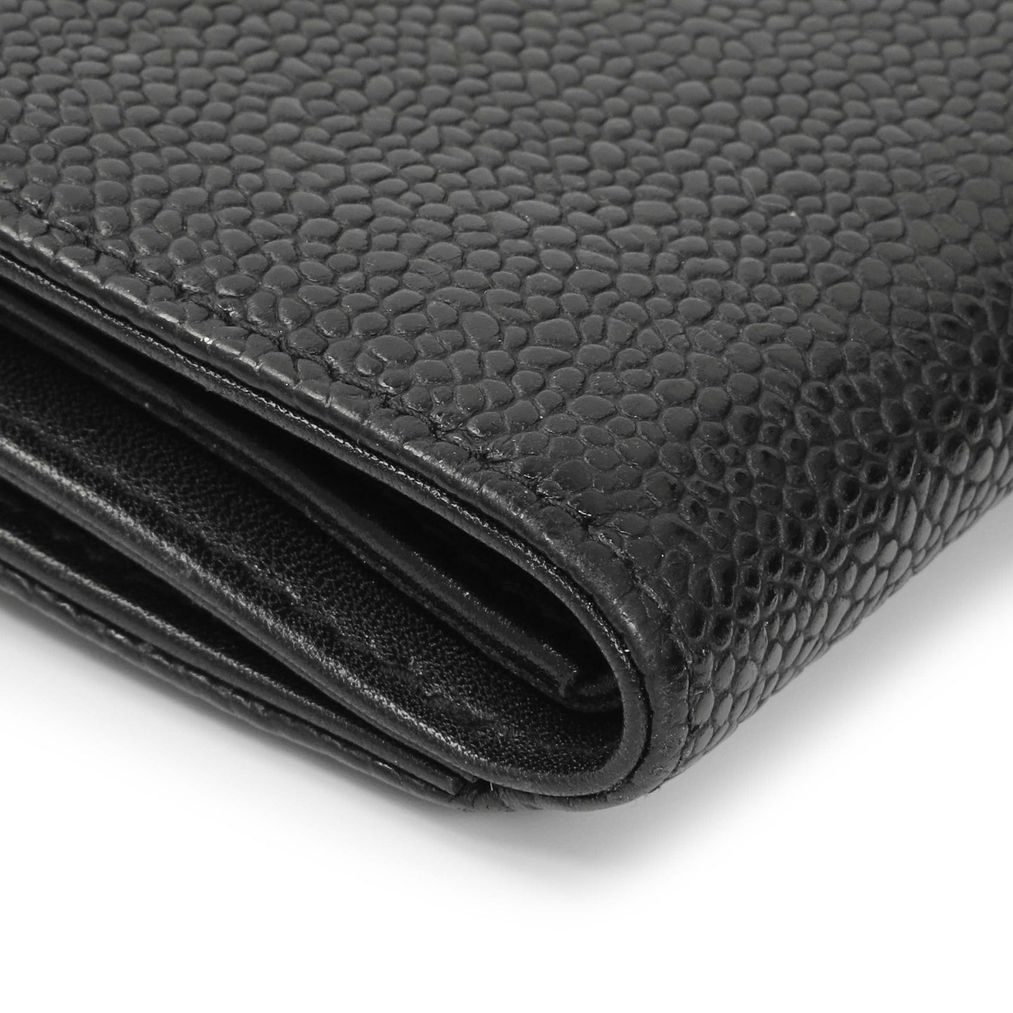 Exclusive Chanel Black Caviar Timeless CC Compact Wallet — Lifestyle View