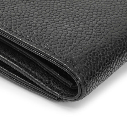 Exclusive Chanel Black Caviar Timeless CC Compact Wallet — Lifestyle View