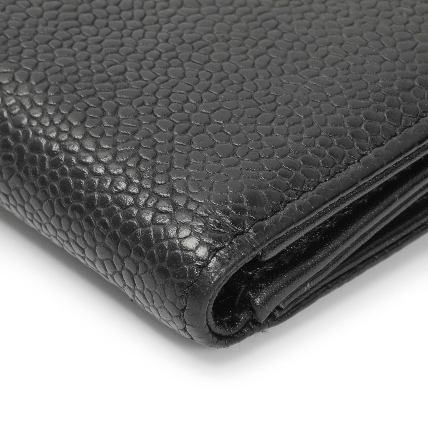Exclusive Chanel Black Caviar Timeless CC Compact Wallet — Alternate View 7