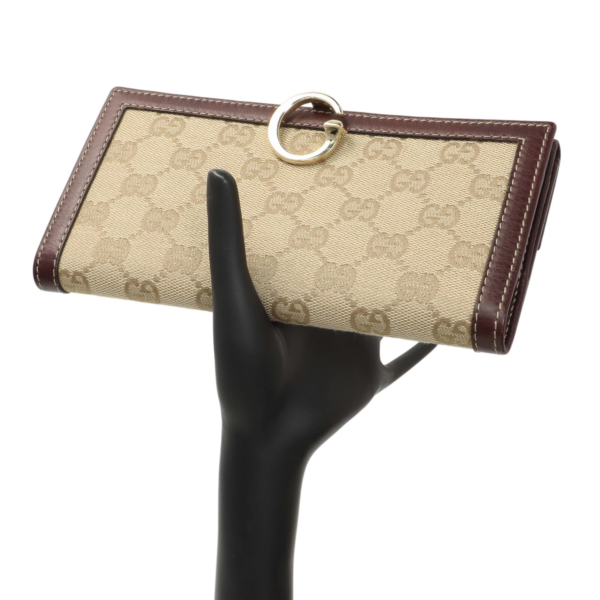 Exclusive Gucci Monogram Continental Long Flap Wallet — Alternate View 9