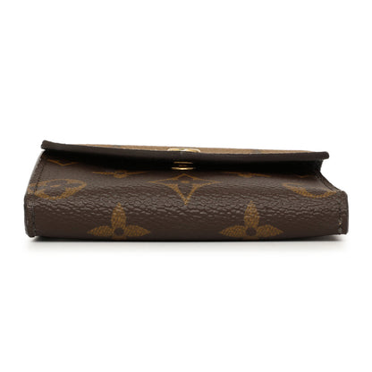 Exclusive Louis Vuitton Monogram Reverse Zoe Wallet — Back View