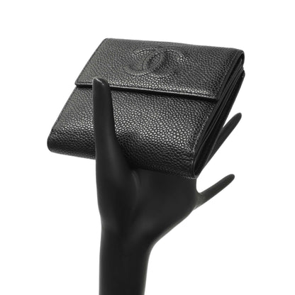 Exclusive Chanel Black Caviar Timeless CC Compact Wallet — Alternate View 11
