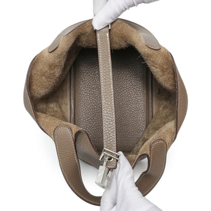 Exclusive Hermes Etoupe Clemence Picotin Lock 18 — Alternate View 8