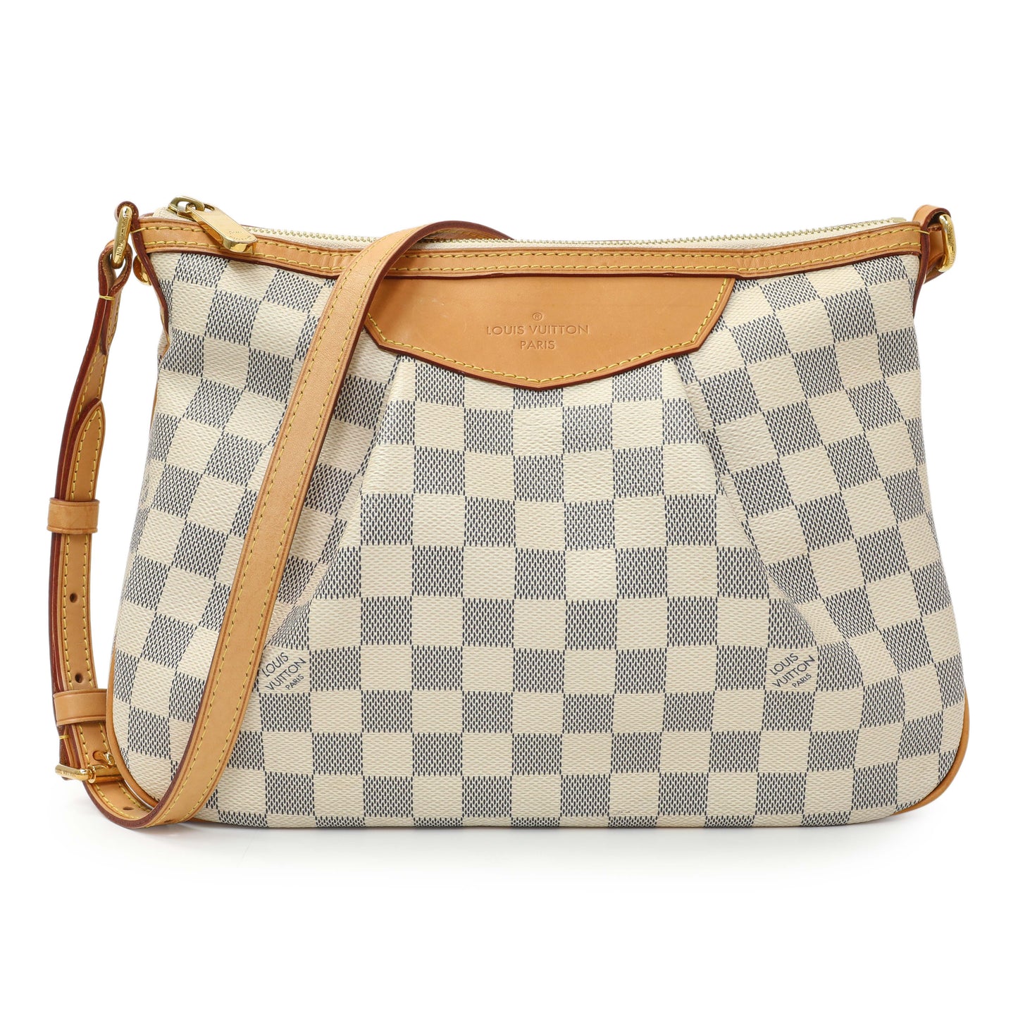 Exclusive Louis Vuitton Damier Azur Siracusa PM — Front View