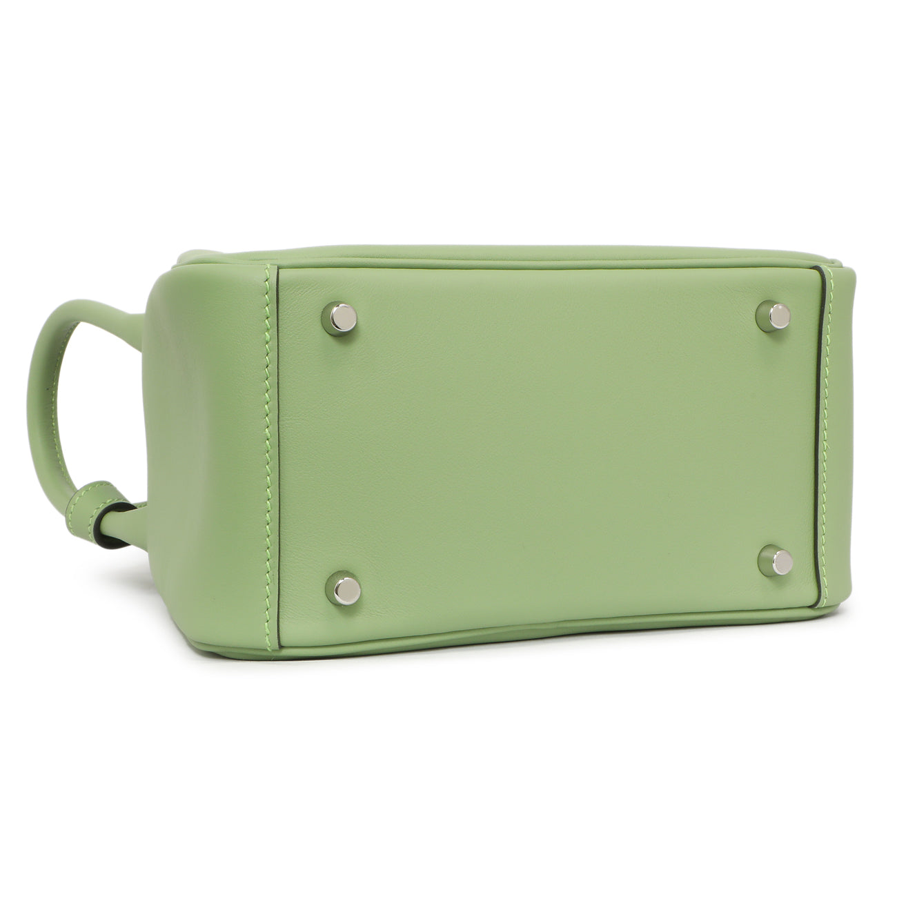 Exclusive Hermes Vert Criquet Swift Mini Lindy 20 — Top View