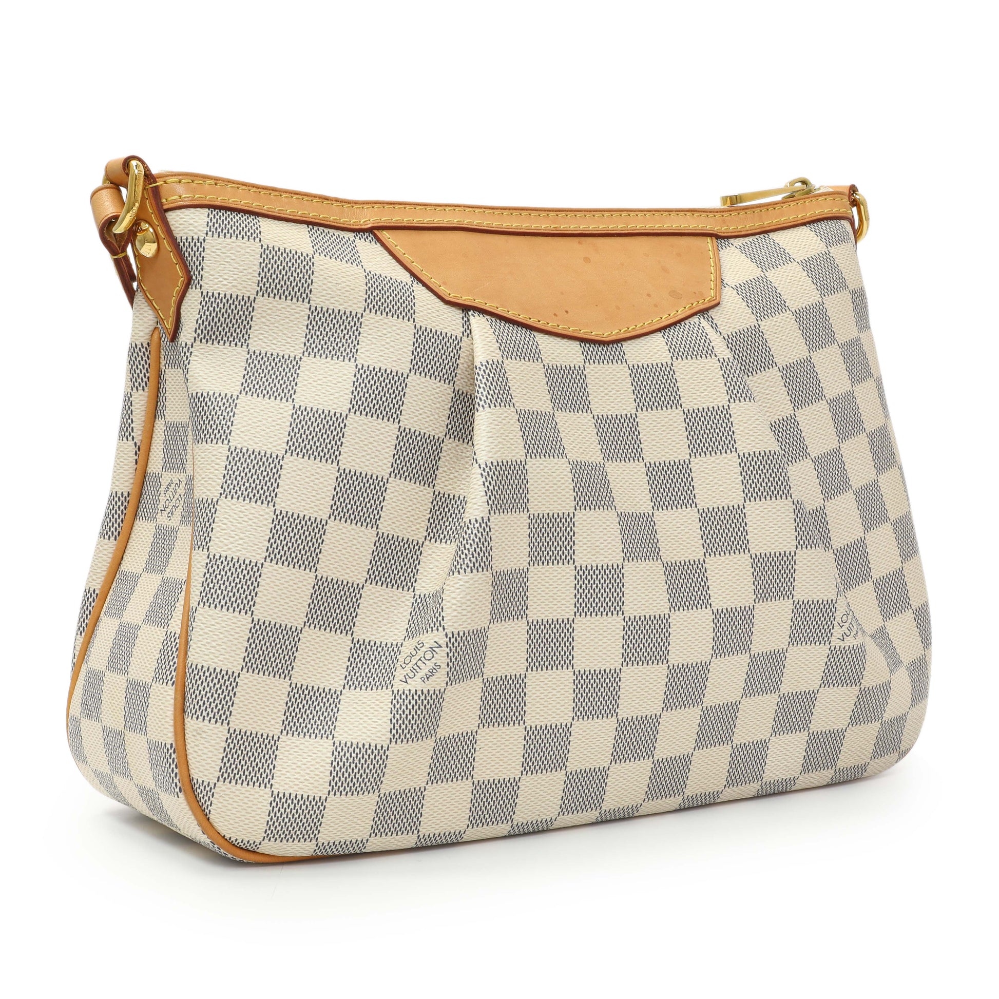 Exclusive Louis Vuitton Damier Azur Siracusa PM — Side View
