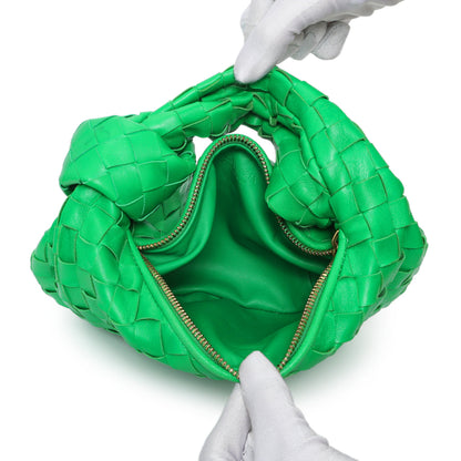 Exclusive Bottega Veneta Parakeet Nappa Intrecciato Mini Jodie — Top View
