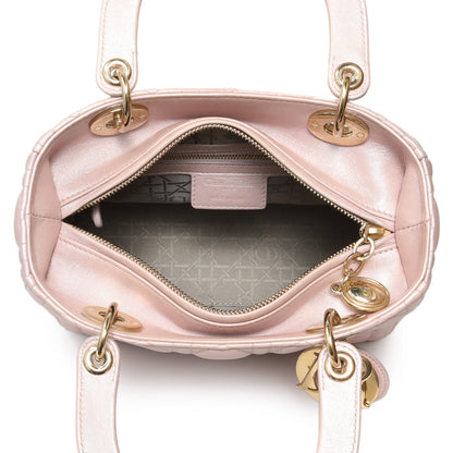 Exclusive Christian Dior Lotus Pearly Lambskin Cannage Medium Lady Dior — Alternate View 8